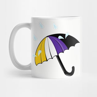 Pridin' in the Rain Mug